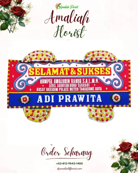 Papan Bunga Ucapan Selamat Sarakan