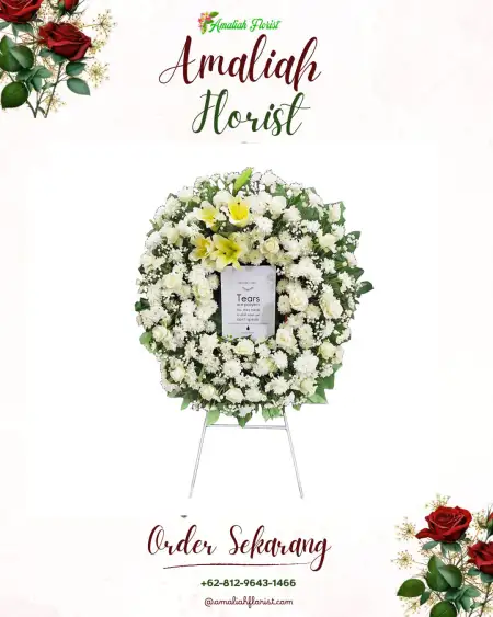 Krans Bunga Duka Sarakan